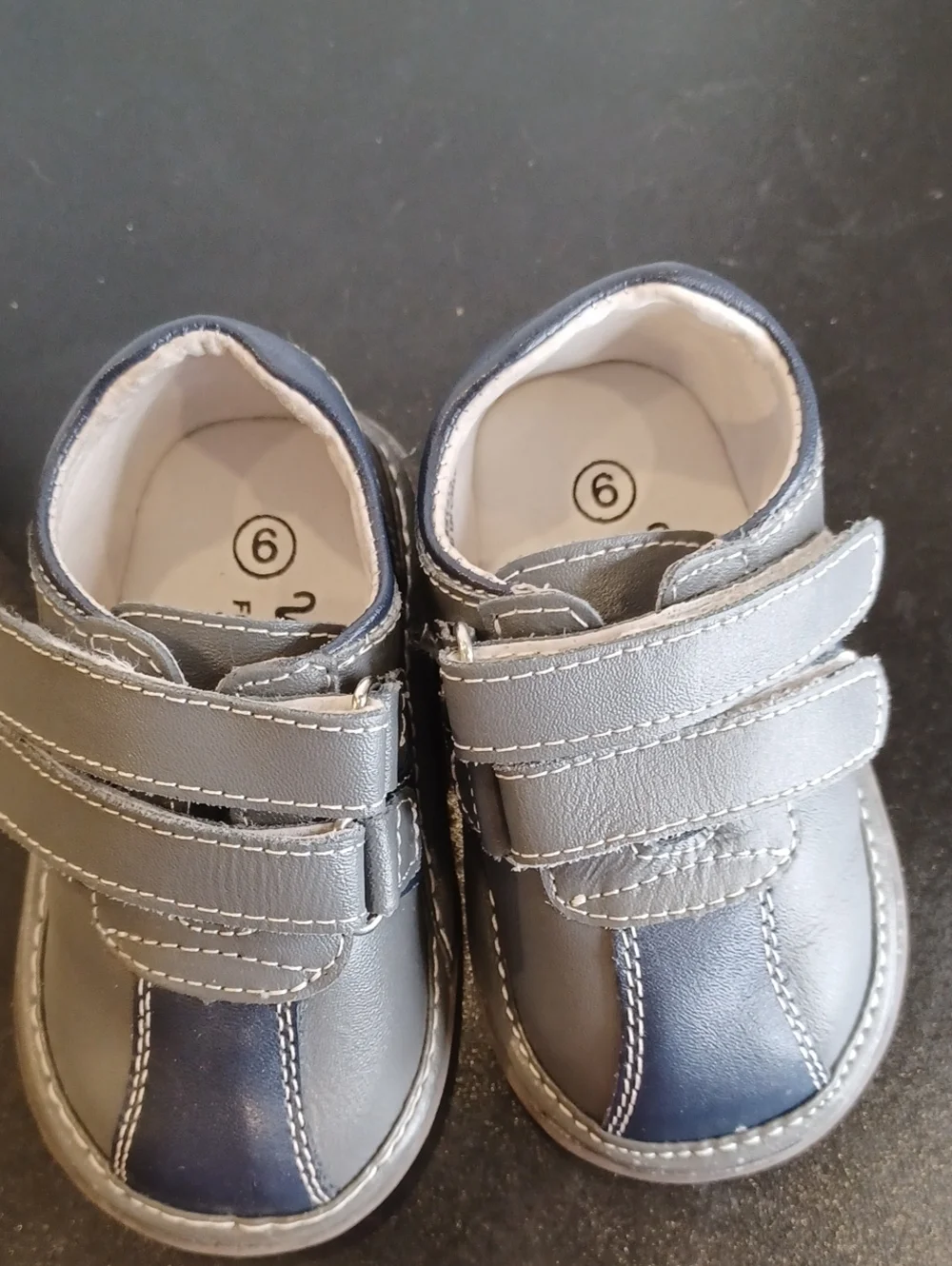 Wee Squeak Leather Upper Shoes Toddler Sz 6 NWOT